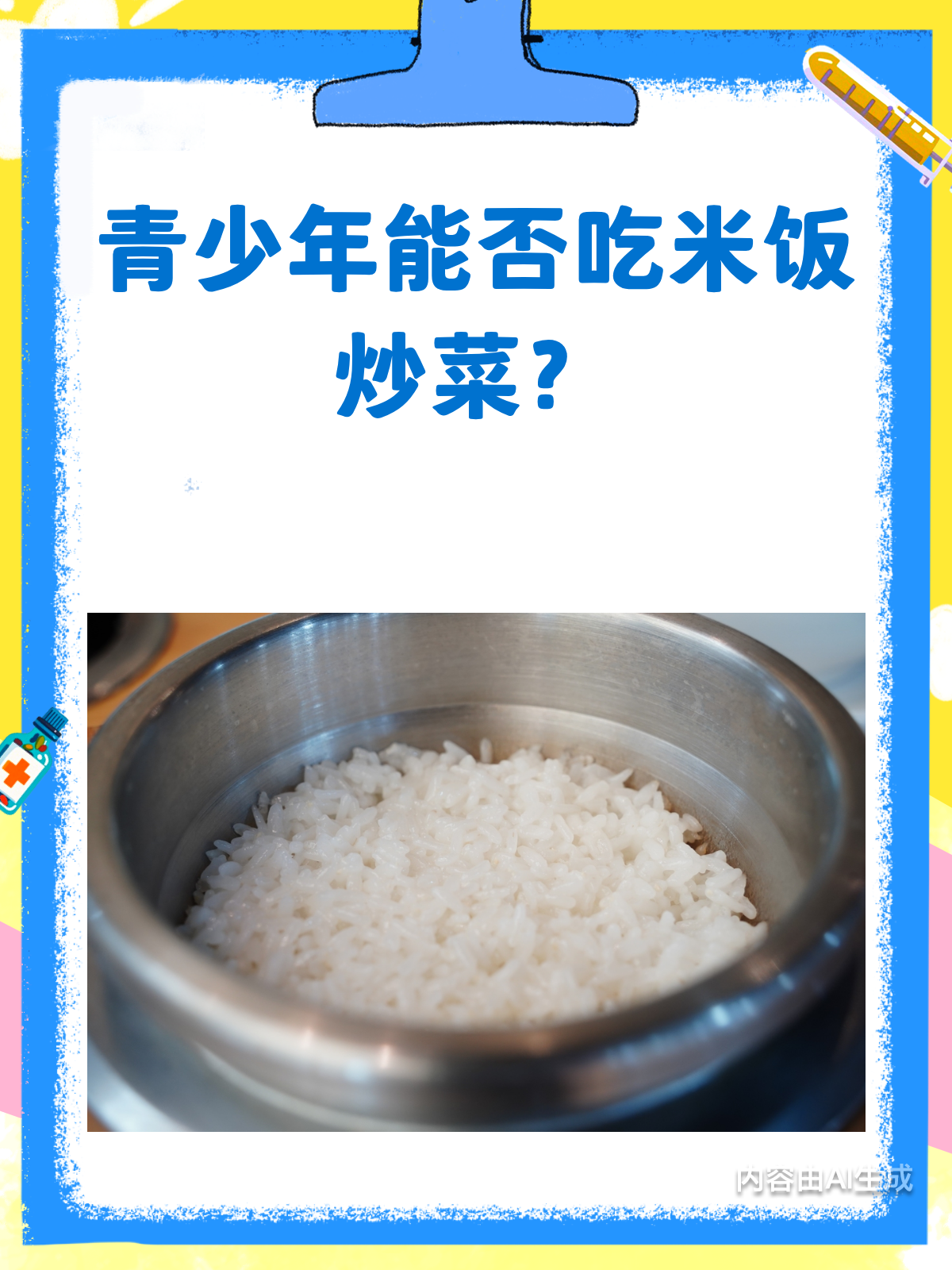 青少年能不能吃米饭炒菜?当然可以!
