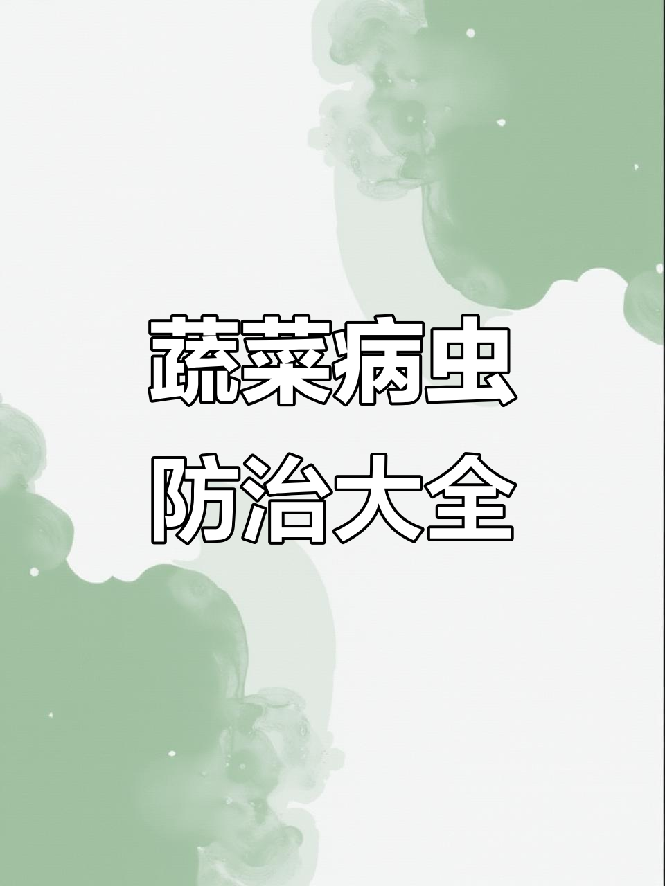 2024年蔬菜病虫害全解析，防治方法一网打尽