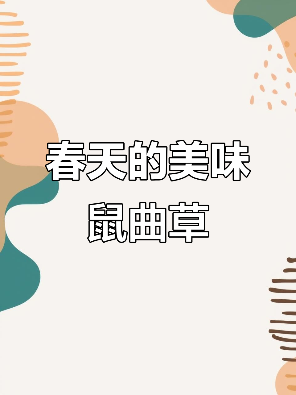 春天里的“燕窝”鼠曲草,做糍粑最香甜