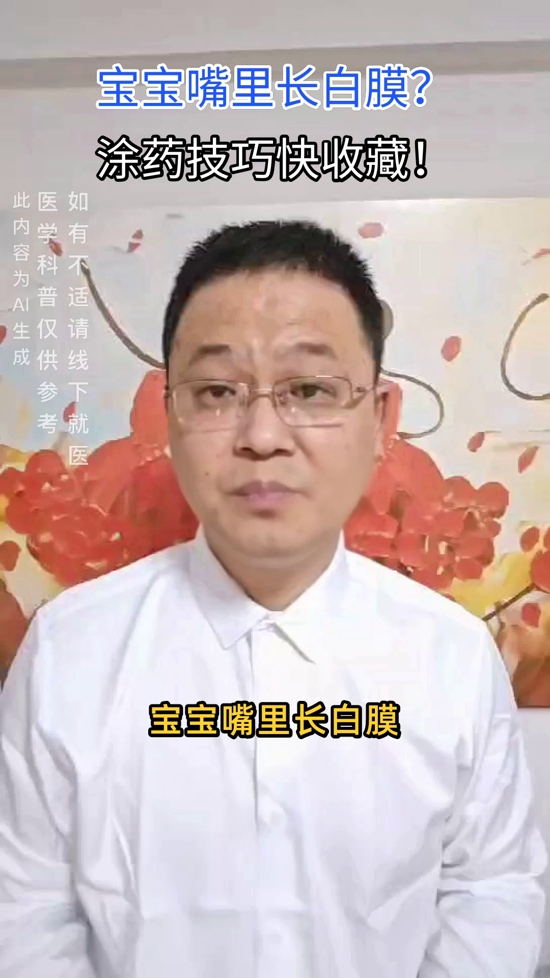鹅口疮涂药,技巧大揭秘