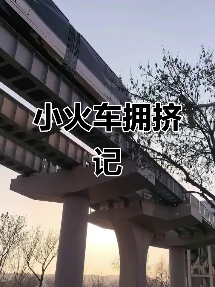 窄轨小火车挤满人,摇晃得厉害,真是难得一见!
