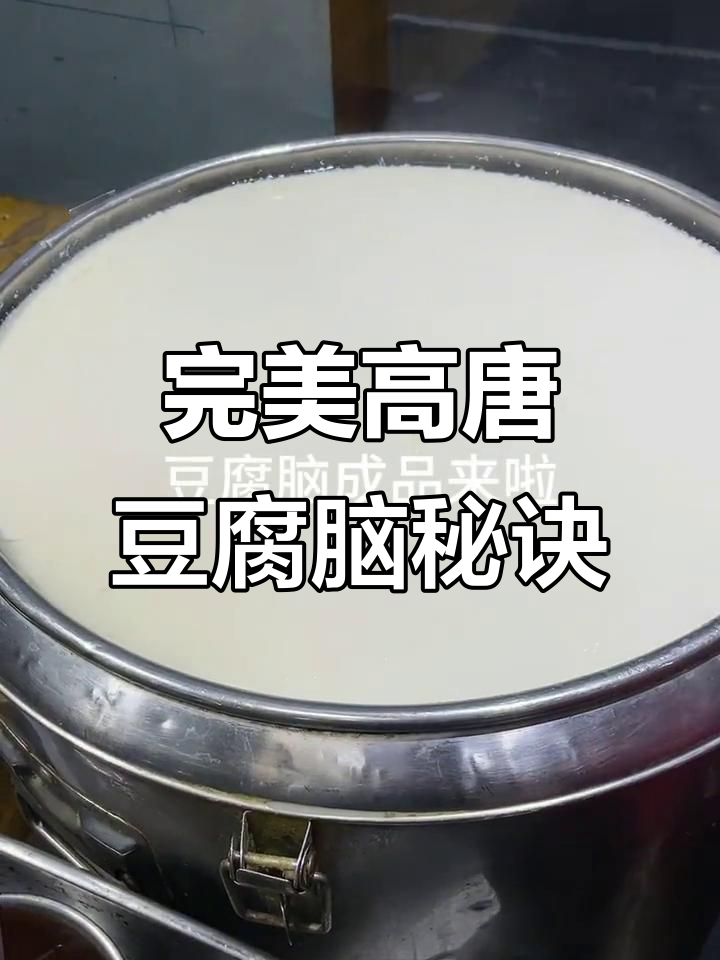 高唐老豆腐制作揭秘:如何判断豆腐脑的细腻与口感