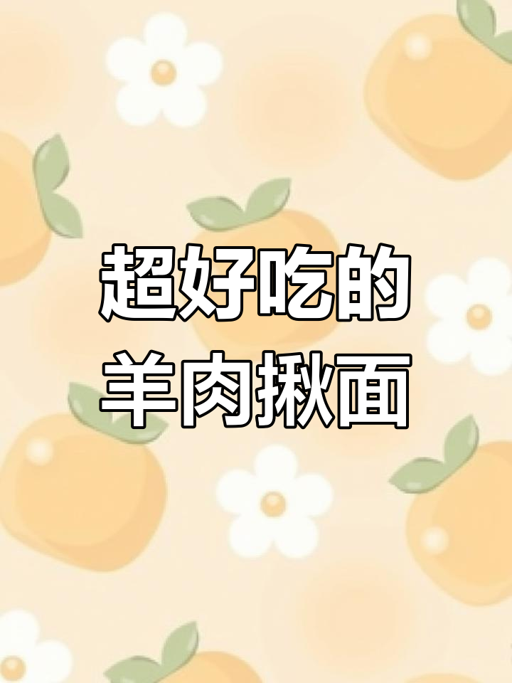 西北风味的羊肉揪面片,简单又过瘾!
