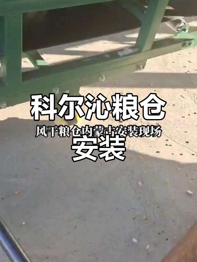 内蒙古科尔沁风干粮仓安装现场,风机转动瞬间震撼
