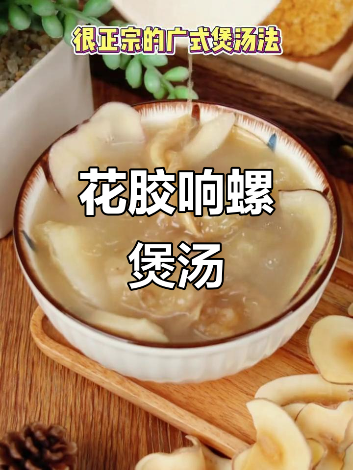 冬季滋补美容汤,响螺花胶炖出满满鲜甜味