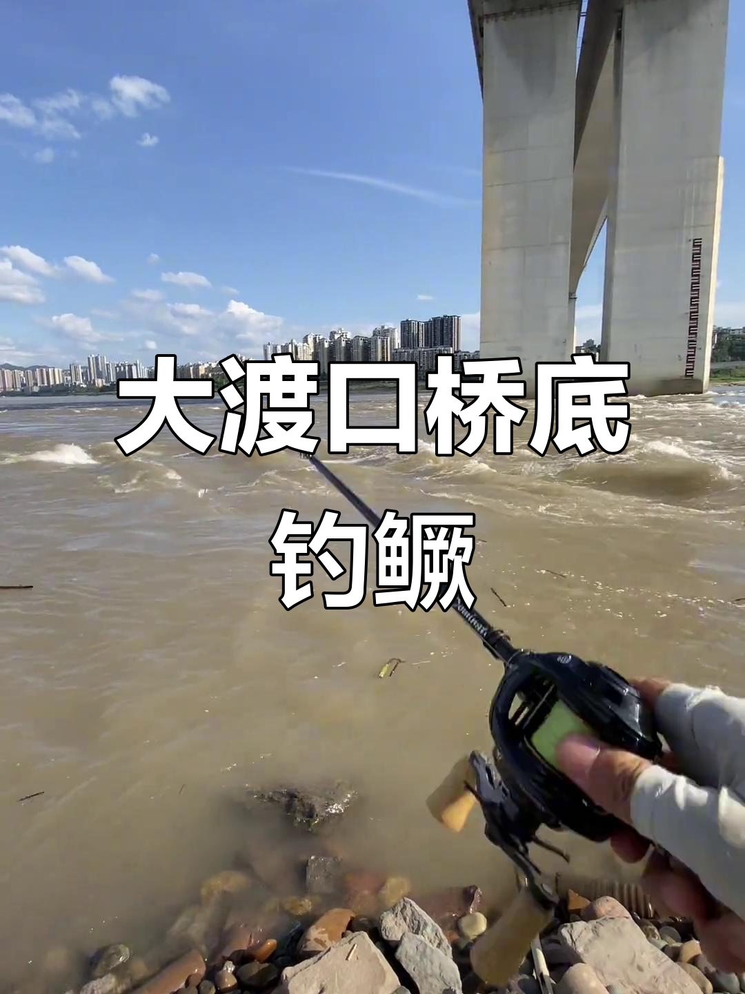 重庆大渡口鱼洞长江大桥下钓鱼，意外连连！