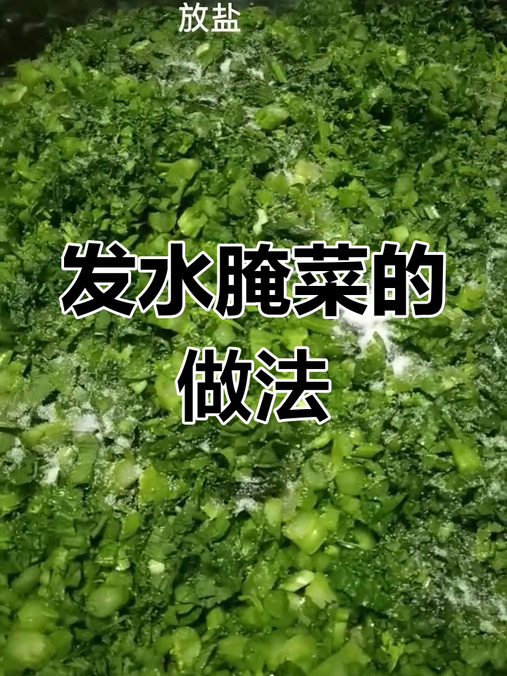 傣族传统腌菜制作方法