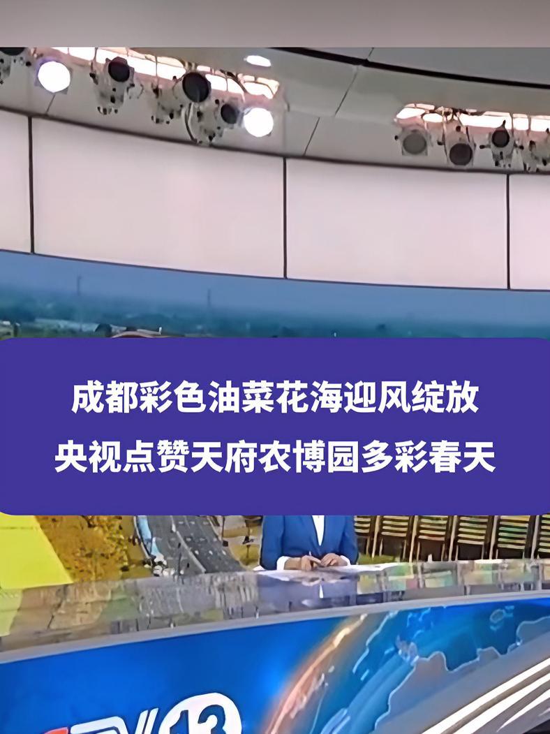 成都彩色油菜花海迎风绽放,央视点赞天府农博园多彩春天 成都 成都赏花 春天是个巨大的摄影棚