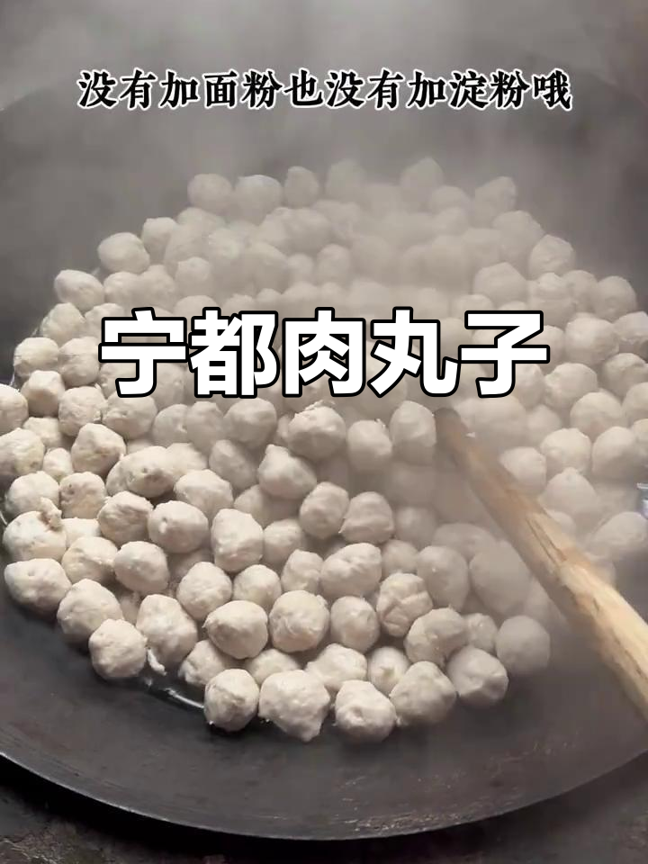 江西宁都肉丸，纯猪肉制作的美味小吃