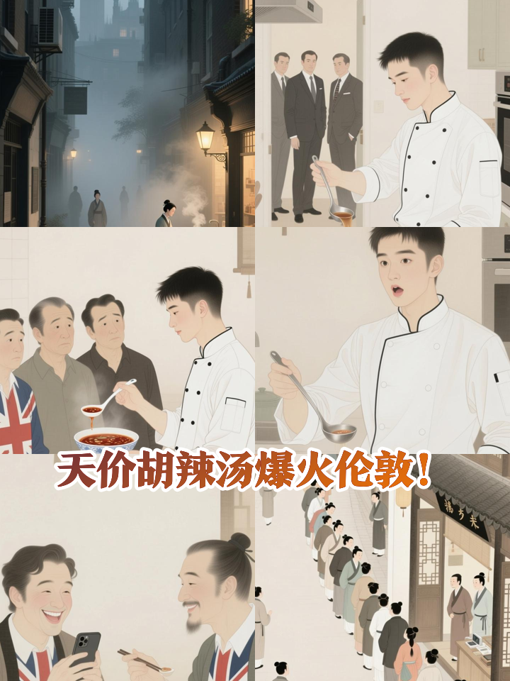 一碗130元的胡辣汤,让英国佬疯狂排队!