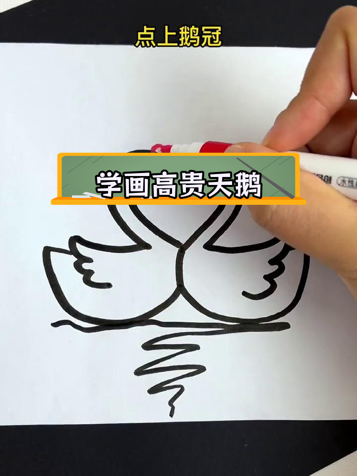 简单步骤画出优雅白天鹅