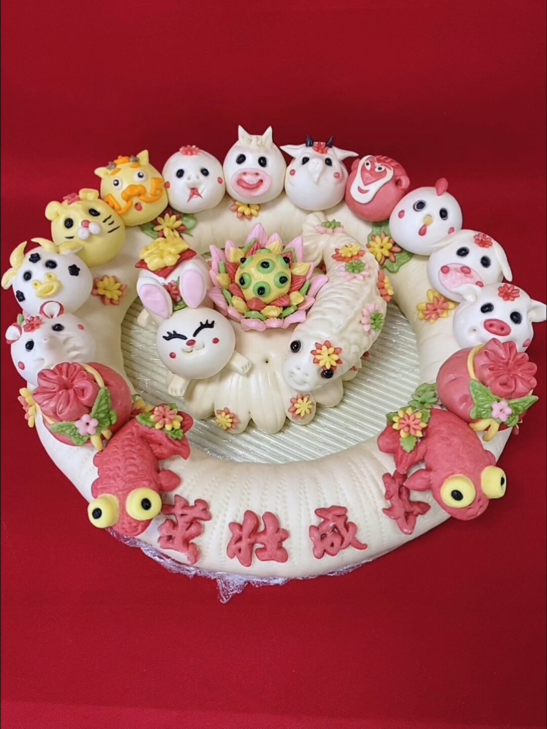 十二生肖项圈面锁花馍来啰