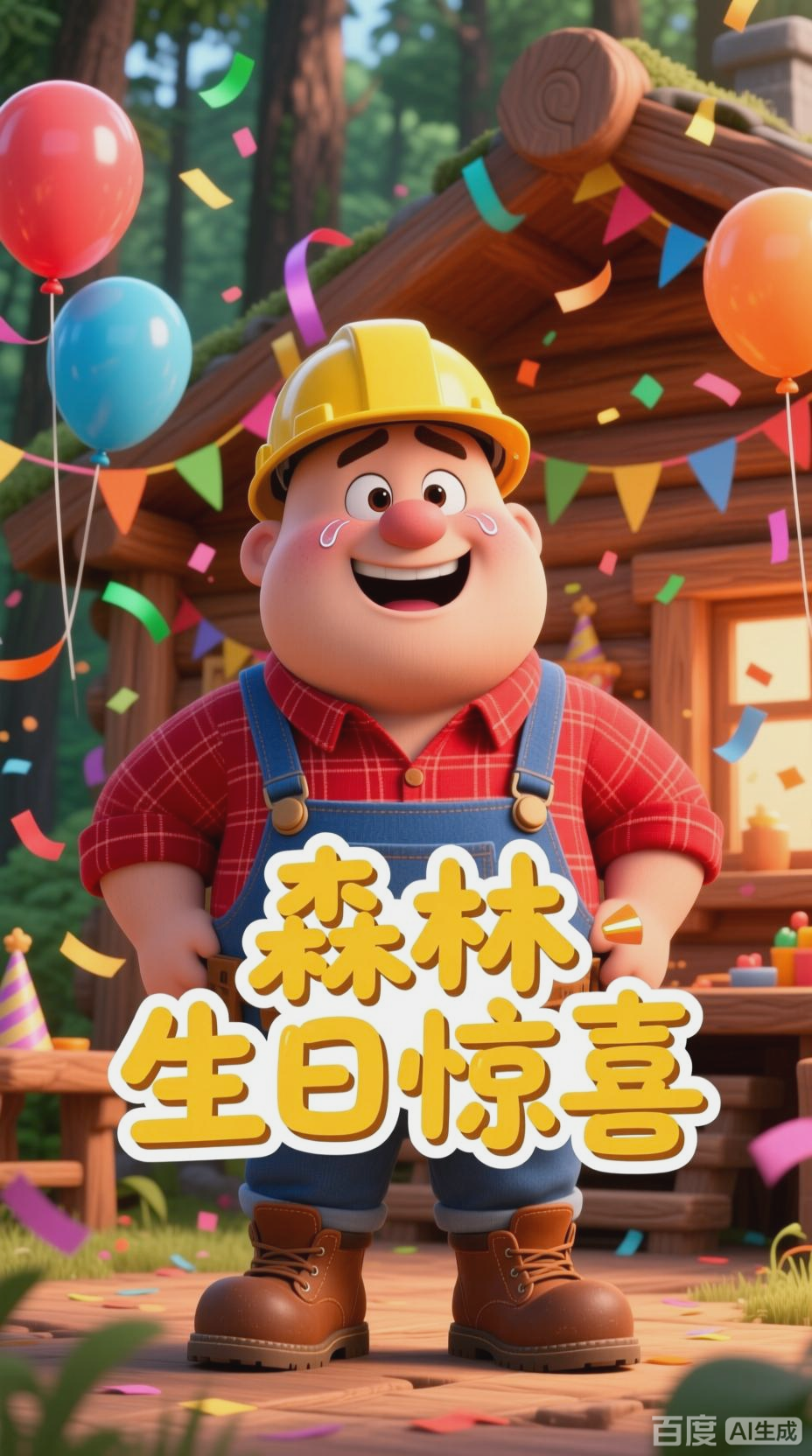 #光头强生日狂欢# 森林小木屋生日派对