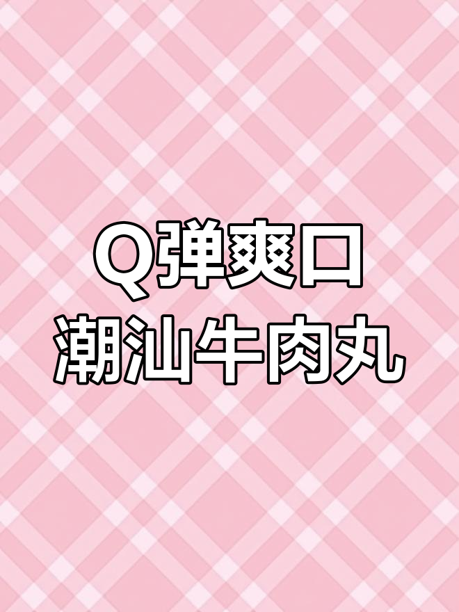 潮汕手打牛肉丸,爆汁美味搭配蒜头酥