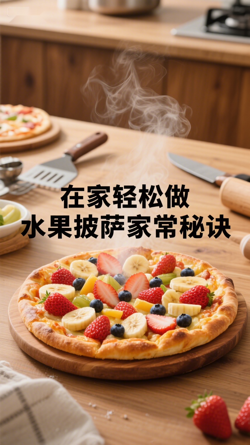在家轻松做,水果披萨家常秘诀