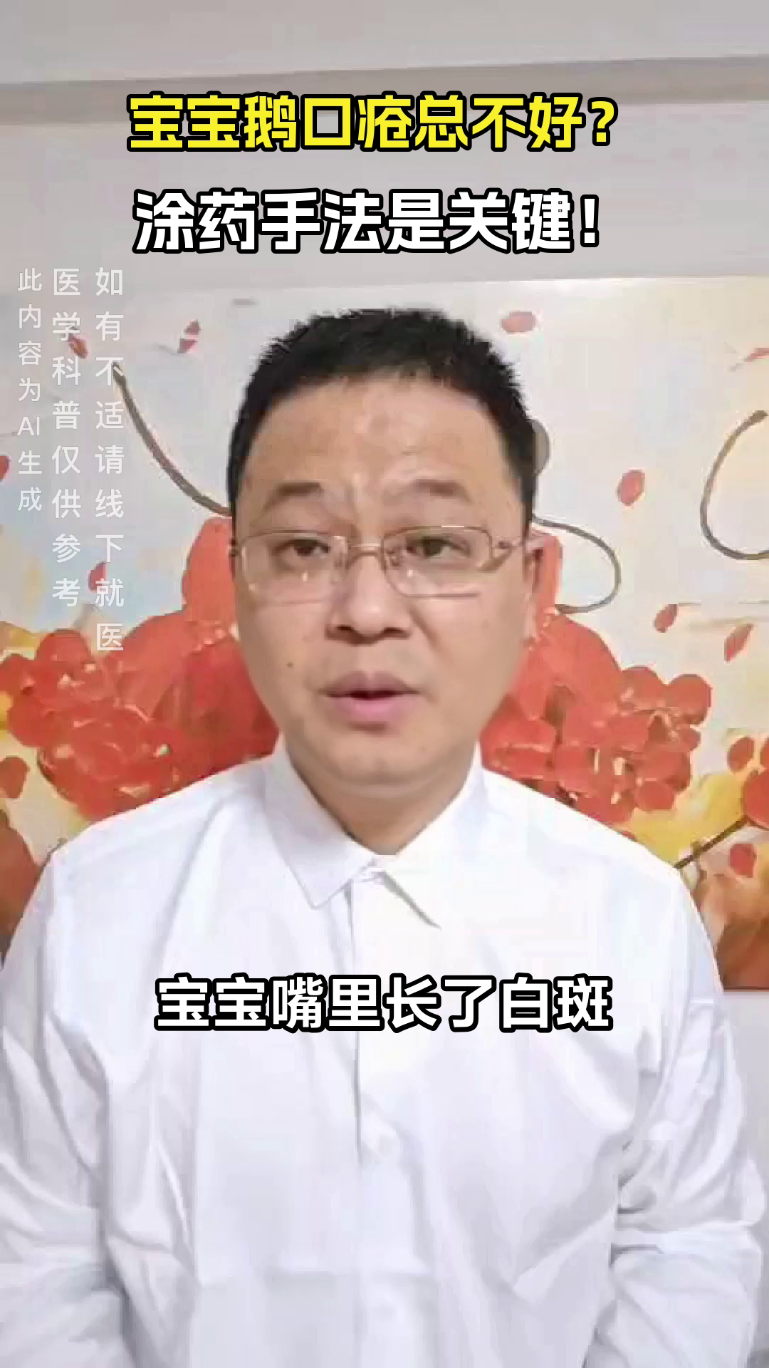鹅口疮涂药手法，你做对了吗？