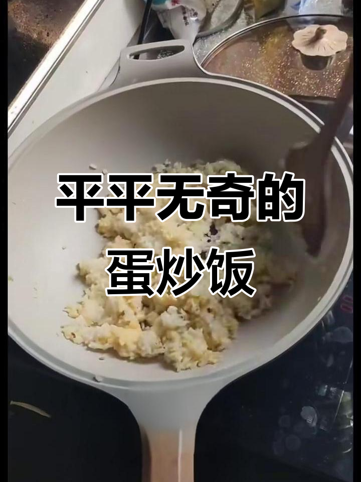 蛋炒饭的简单做法，葱花、鸡蛋和酱料一锅搞定