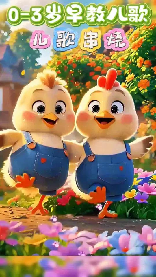 儿歌多多100首0到3岁早教儿歌100首联播《叮咚鸡》《数鸭子》《小兔子乖乖》《小动物叫声