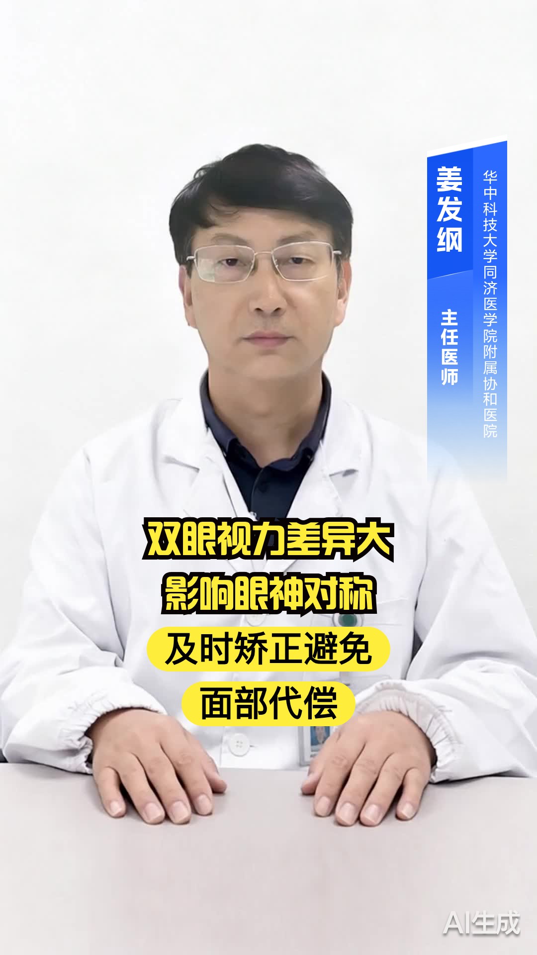 双眼视力差异大影响眼神对称?及时矫正避免面部代偿