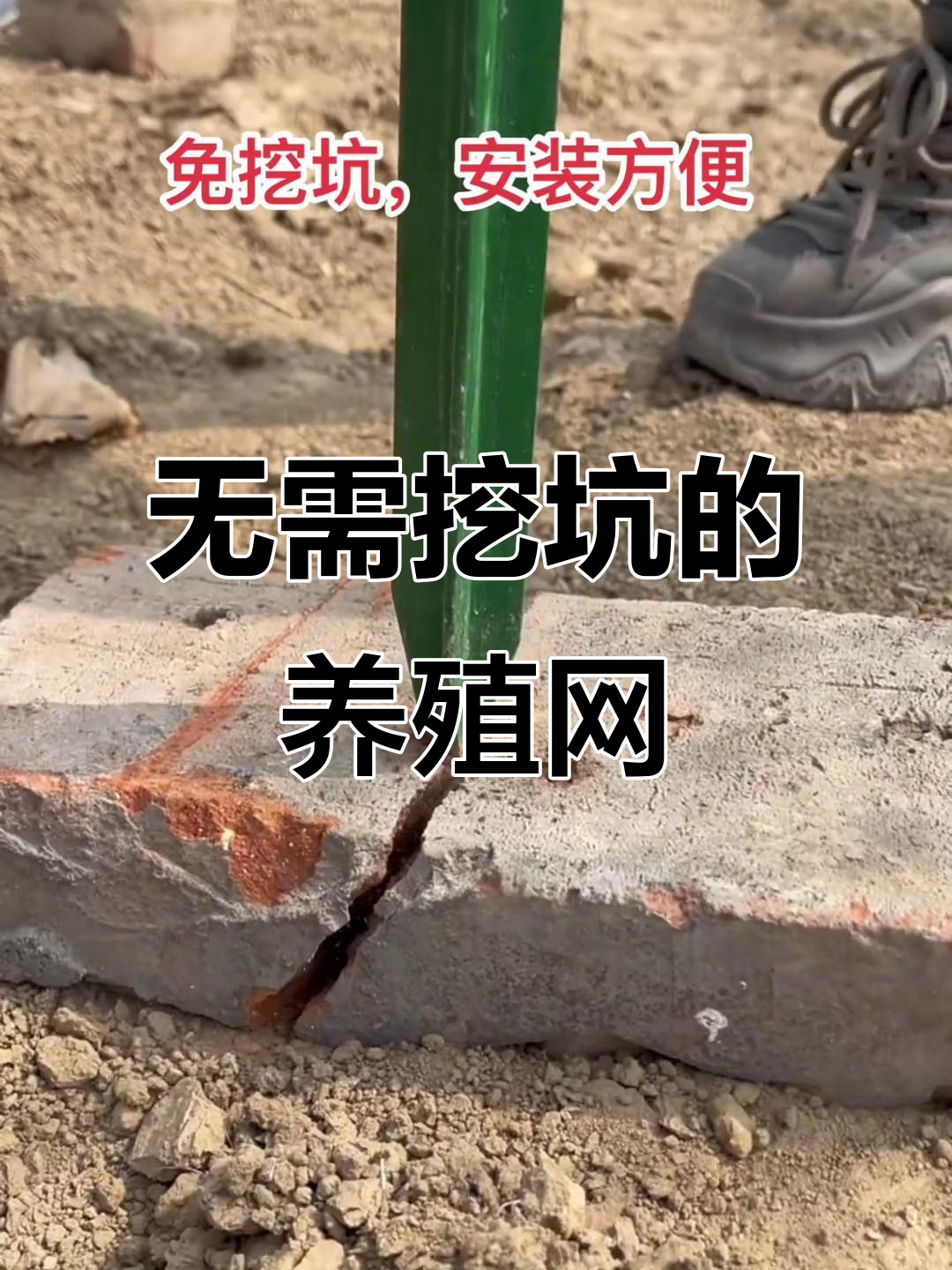 免挖坑立柱,轻松搭建果园围栏与鱼塘防护网