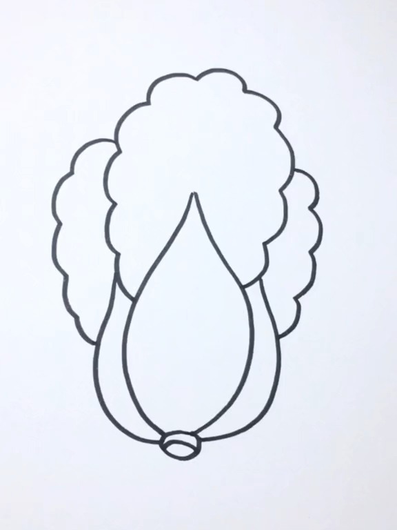简笔画|大白菜画法教程来了