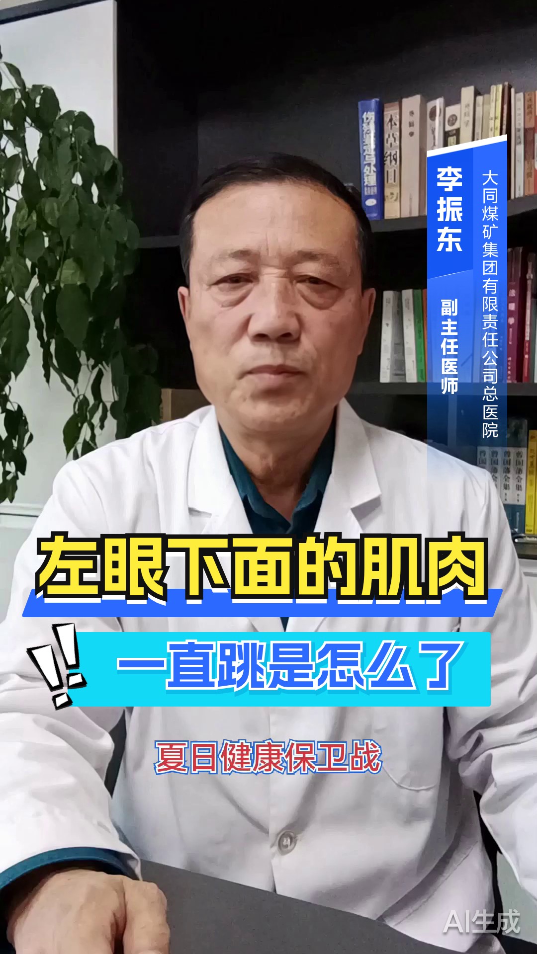 左眼下面的肌肉一直跳是怎么了