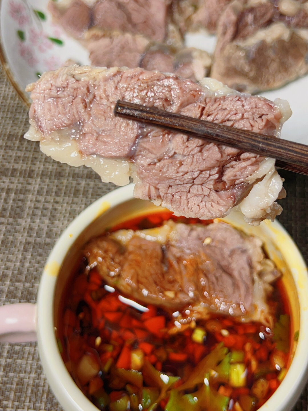 白切牛肉这真是最牛的吃法了,汤也好喝
