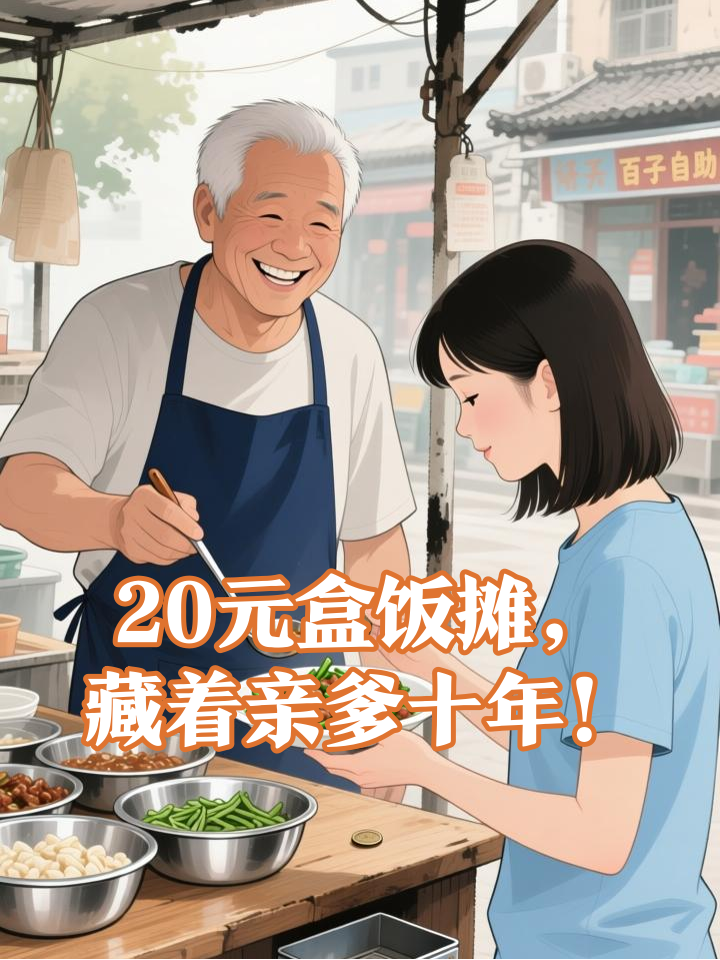 外卖员每天吃20元盒饭,摊主竟是失踪十年的父亲!