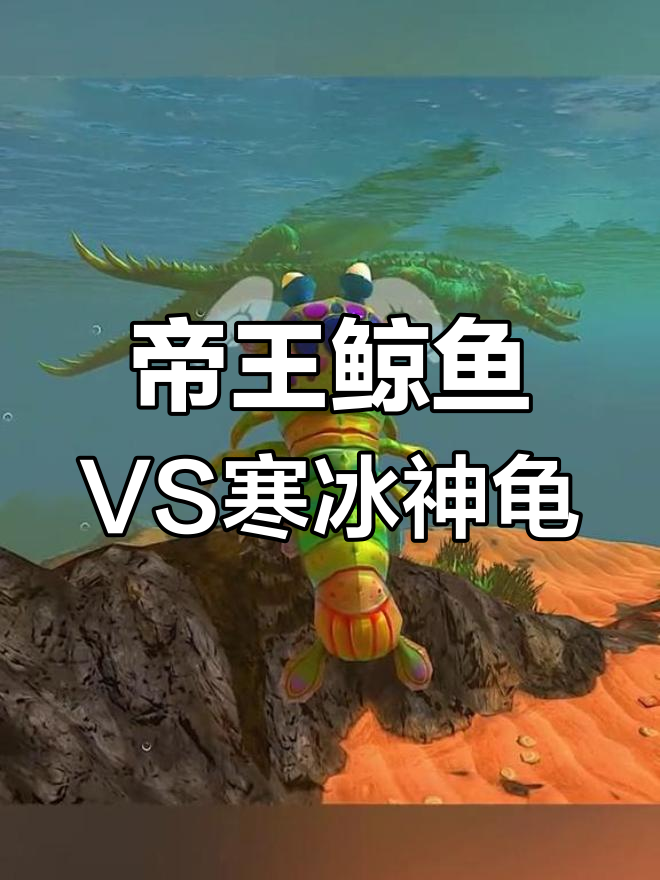 帝王鲸鱼与寒冰神龟的深海对决,皮皮虾能否制胜?