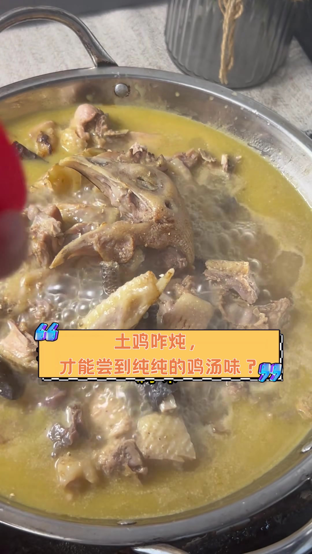 土鸡咋炖,才能尝到纯纯的鸡汤味?