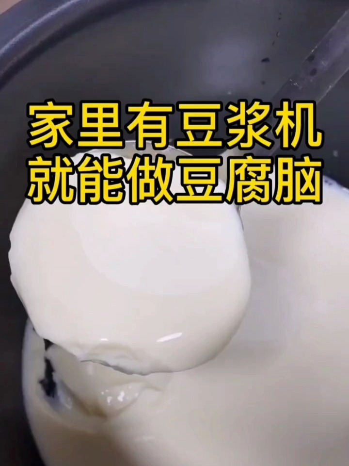 原来豆腐脑是可以用豆浆机来做