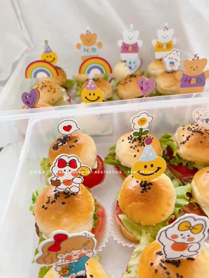 Mini 汉堡 幼儿园美食节单品
