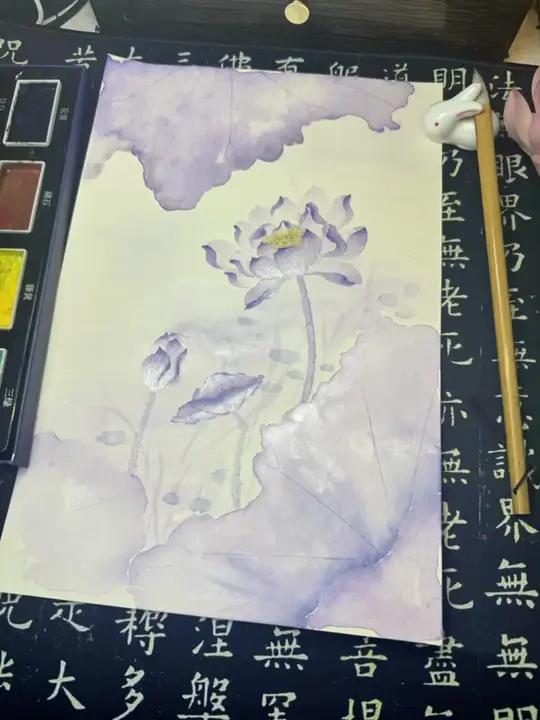 听说你喜欢紫色荷花?