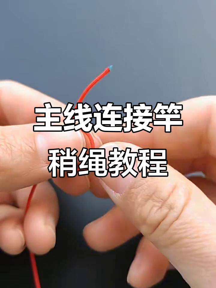 钓鱼人必备技巧:主线连接竿稍绳的完美打结方法
