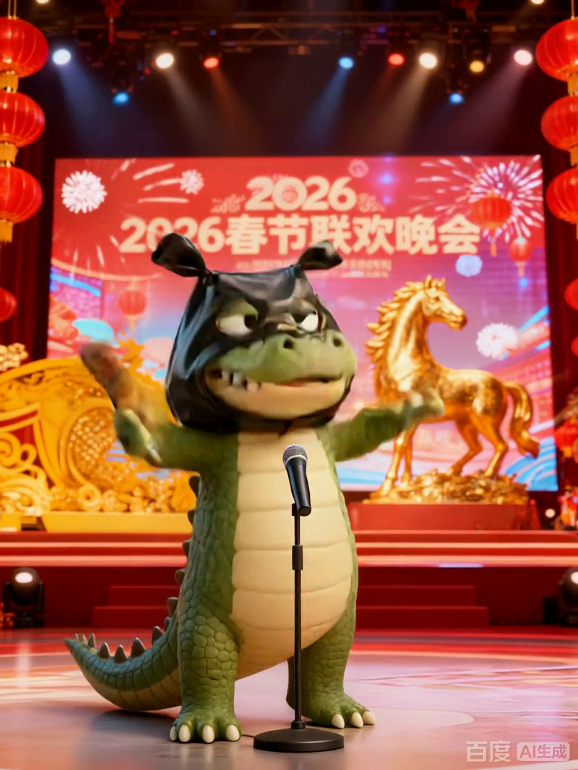 鳄鱼扮龙上春晚