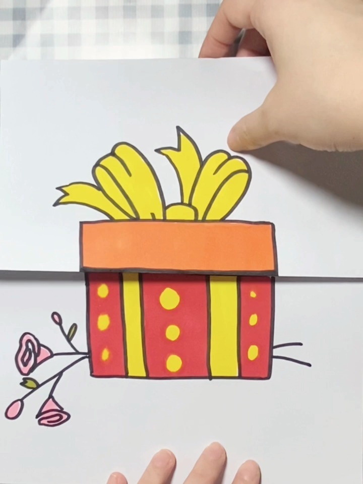 母亲节创意贺卡手工教程|猫先生简笔画