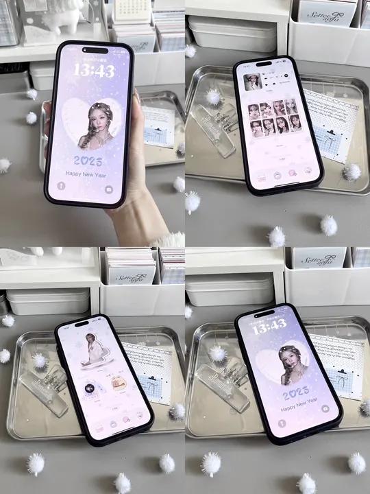 冬天当然要用上冬日桌面啦～ aespa小卡手机桌面iphone壁纸手机壁纸