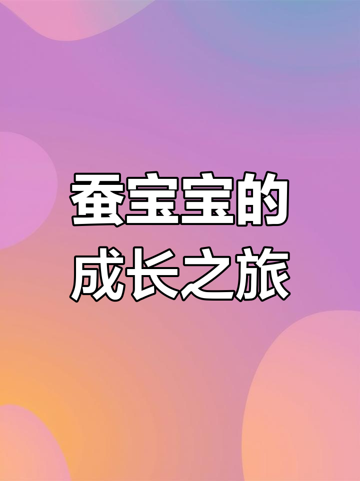蚕宝宝成长记:从卵到成虫,手抄报里的故事