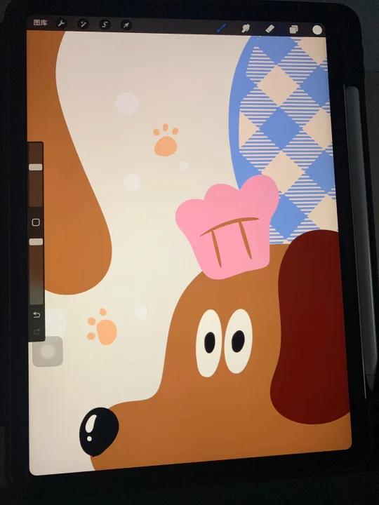 iPad 板绘有趣的狗狗壁纸零基础友好
