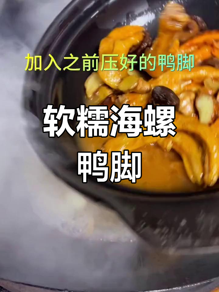 海螺鸭脚煲,鲜嫩美味,酸汤鱼餐厅新风味