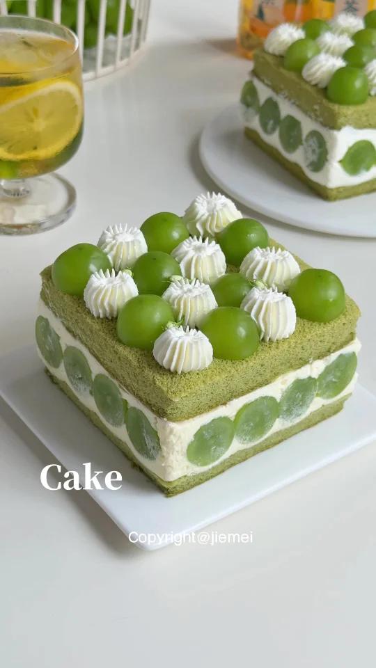 无需抹面清新不腻的茉莉青提蛋糕巨好吃