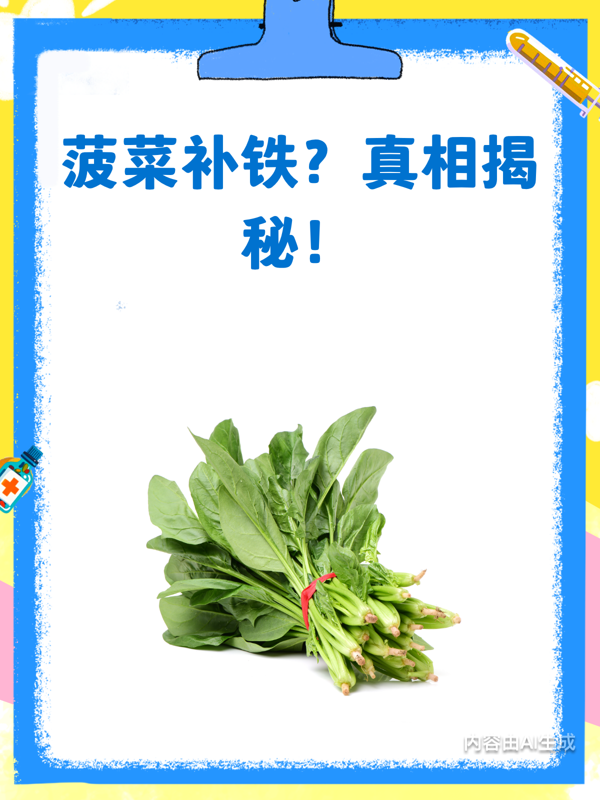 吃菠菜补铁?真相可能让你大吃一惊!