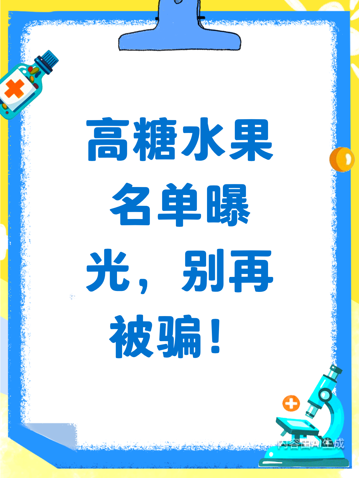 高糖水果大揭秘!这些“甜蜜陷阱”要避开!