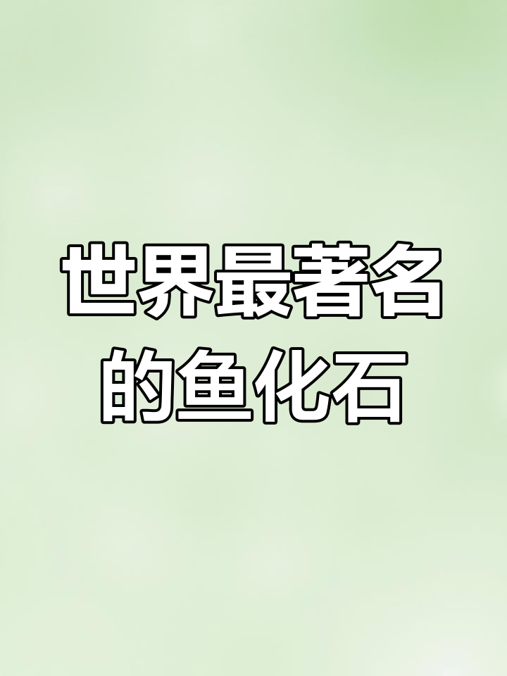 绿河鱼化石：从1856年发现到世界著名产地