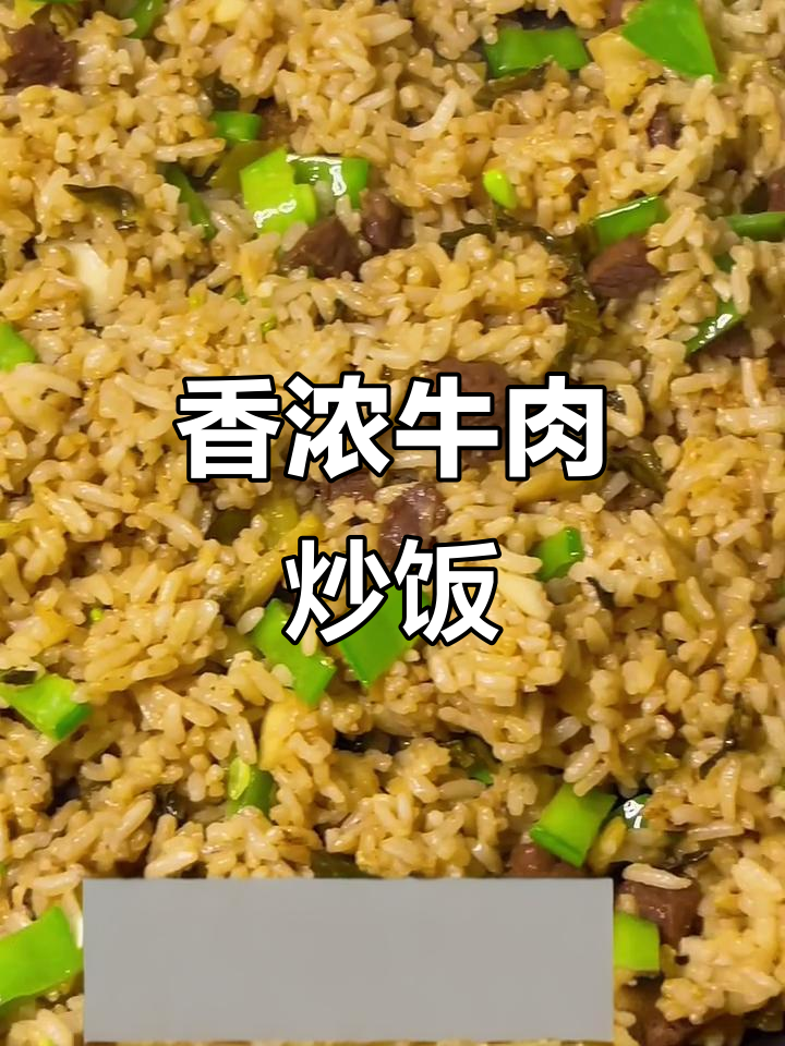 牛肉炒饭，酸菜增味，香气扑鼻，口感层次分明