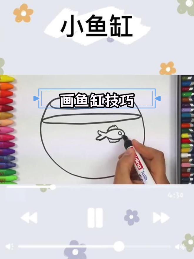 如何绘制一个鱼缸?