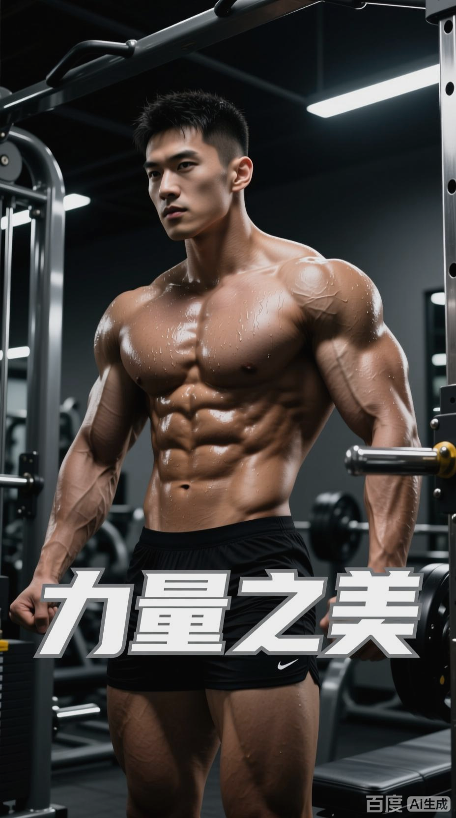 肌肉男健身房风采展示