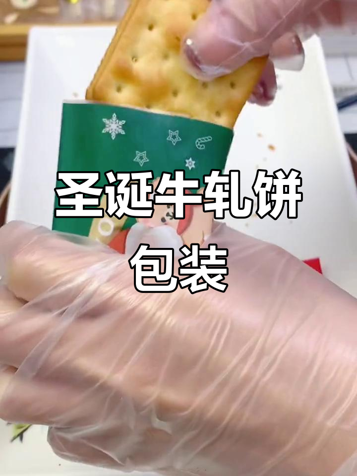 圣诞雪花酥包装袋,精美又实用!