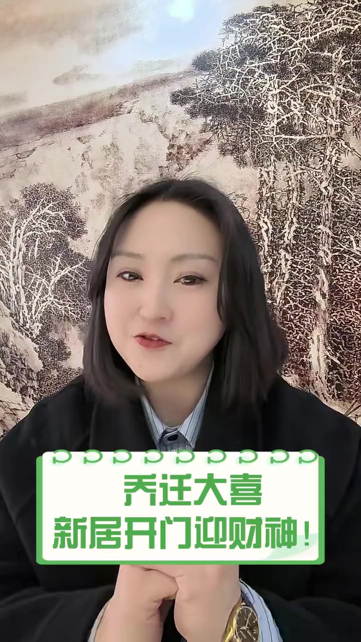 乔迁大喜,新居开门迎财神!