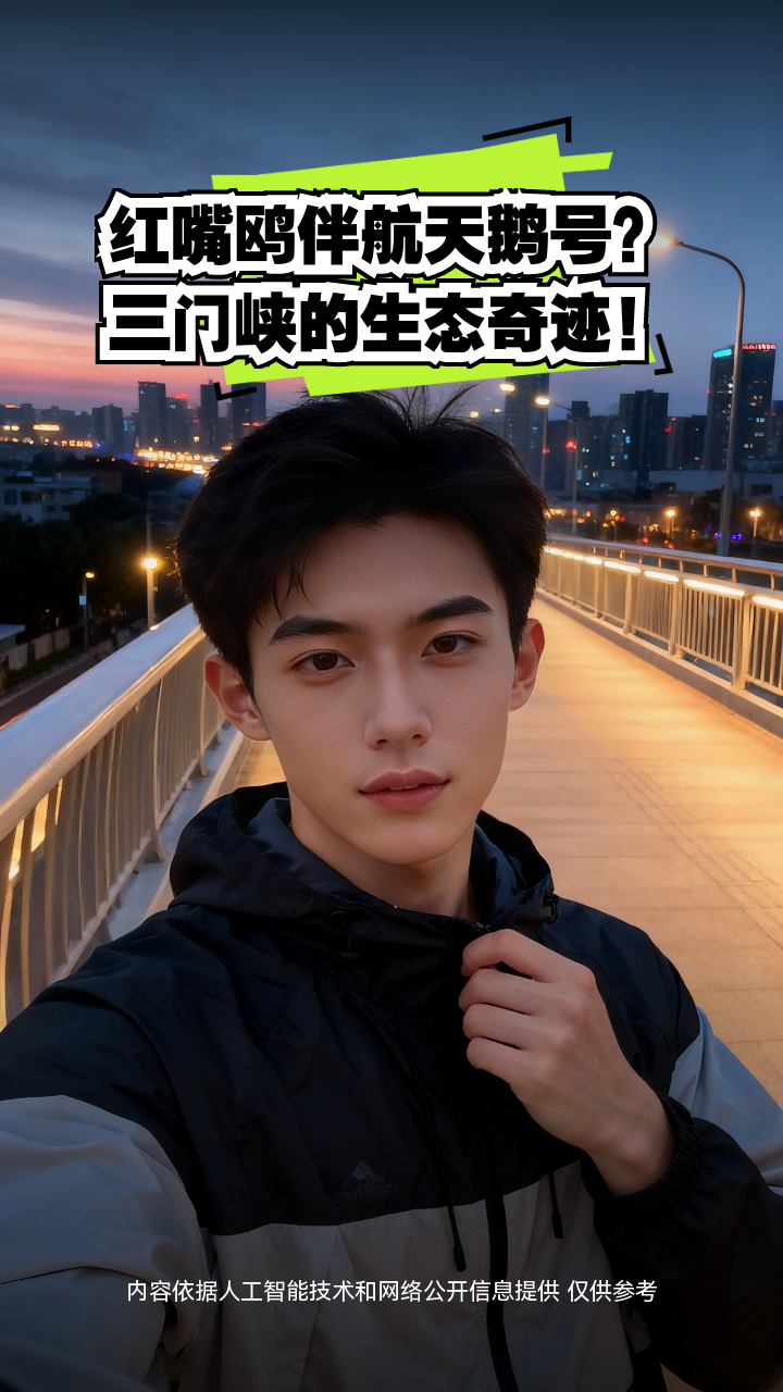 红嘴鸥伴航天鹅号?三门峡的生态奇迹!